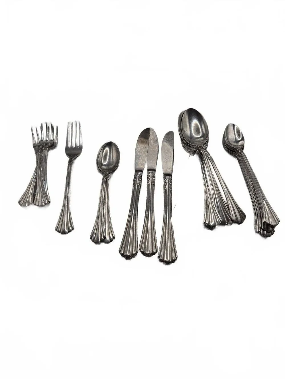 Vintage Marketplace MPF7 stainless steel, Flatware Set, 17 Pieces